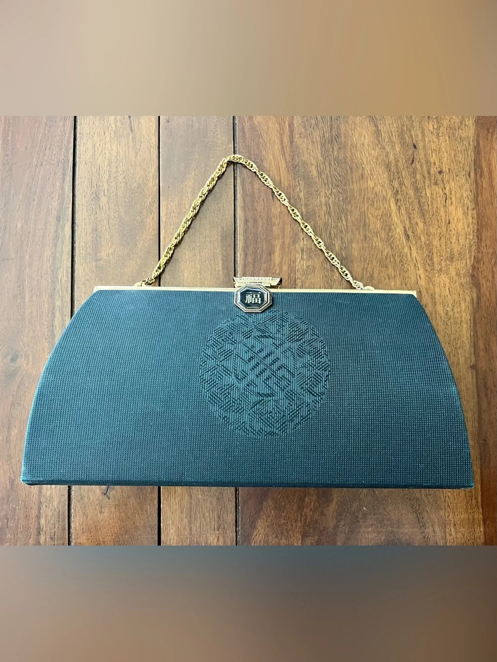 Evening Clutch with “Good Fortune” symbol